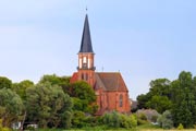 Kirche Wustrow außem von Westen