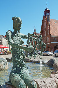 Rückert-Brunnen in Grimmen