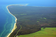 Luftbild Darßwald mit Weststrand