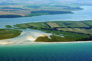 Luftbild Halbinsel Zingst Pramort