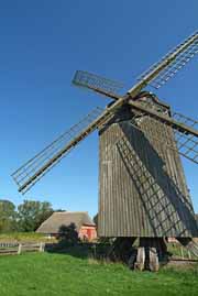 Bockmühle im Backhaus im Freilichtmuseum Klockenhagen
