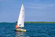 Segeljolle auf dem Barther Bodden